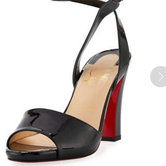 Christian Louboutin Havana forties 100 Patent Heels Black size 37.5 - Picture 12 of 12